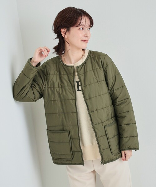 SHOO・LA・RUE(シューラルー)の「◆【洗える/S-LL/撥水/3way】着こなし自在でロングシーズン使える スタンドカラーブルゾン(その他アウター・レディース・ベージュ/カーキ/ブラック・03/02/01/04)」の17枚目の写真