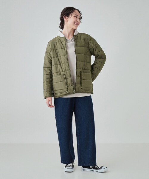 SHOO・LA・RUE(シューラルー)の「◆【洗える/S-LL/撥水/3way】着こなし自在でロングシーズン使える スタンドカラーブルゾン(その他アウター・レディース・ベージュ/カーキ/ブラック・03/02/01/04)」の18枚目の写真