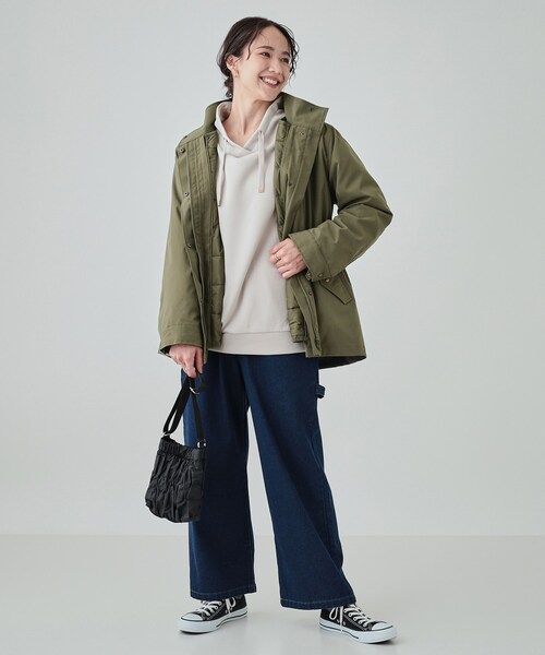 セール】【洗える/S-LL/撥水/3way】着こなし自在でロングシーズン