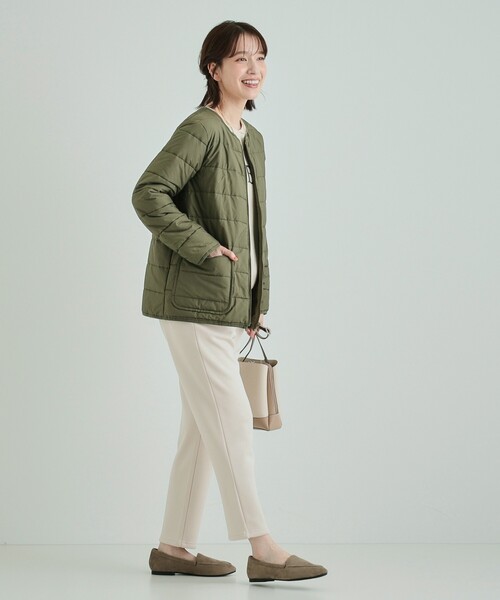 SHOO・LA・RUE(シューラルー)の「◆【洗える/S-LL/撥水/3way】着こなし自在でロングシーズン使える スタンドカラーブルゾン(その他アウター・レディース・ベージュ/カーキ/ブラック・03/02/01/04)」の21枚目の写真