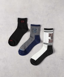 【FRUIT OF THE LOOM】ロゴソックス 3足セット