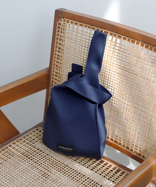 ANEMONE（アネモネ）の「シンプルニットトートバッグ[S] 【動画あり】（トートバッグ・レディース・ターコイズブルー/アイボリー/ピンク/オレンジ/ダークグレー/ラベンダー/ネイビー/ブルー/レッド・FREE）」の3枚目の写真