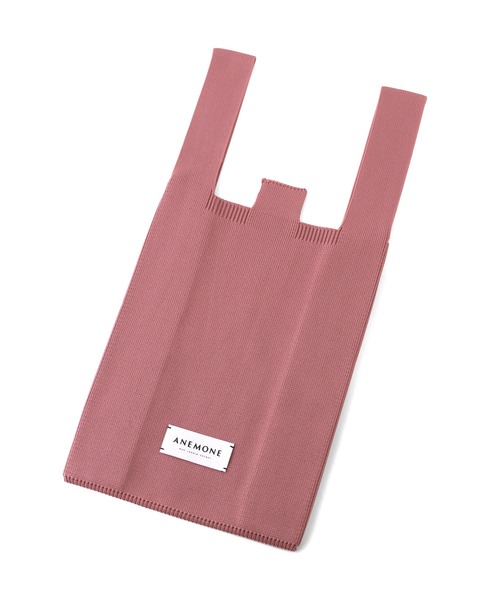 ANEMONE（アネモネ）の「シンプルニットトートバッグ[S] 【動画あり】（トートバッグ・レディース・ターコイズブルー/アイボリー/ピンク/オレンジ/ダークグレー/ラベンダー/ネイビー/ブルー/レッド・FREE）」の15枚目の写真