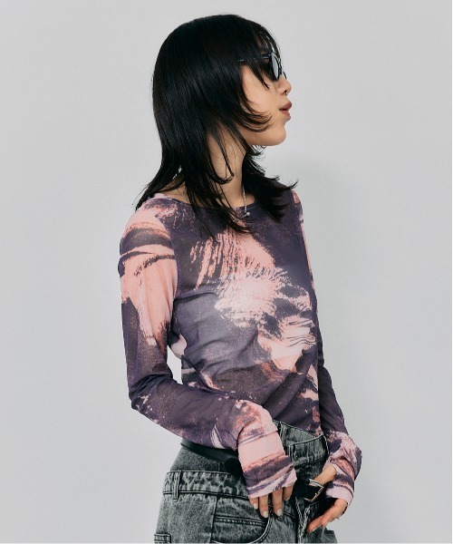led tokyo トップス セール】【led.tokyo】パターンシアートップス（Tシャツ