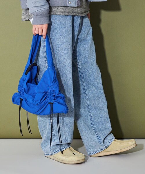 CITEN（シテン）の「【WEB限定】＜CITEN＞シャーリングドロストバッグ（ショルダーバッグ・レディース・ブラック/オレンジ/ロイヤルブルー/ライトグレー・FREE）」の12枚目の写真