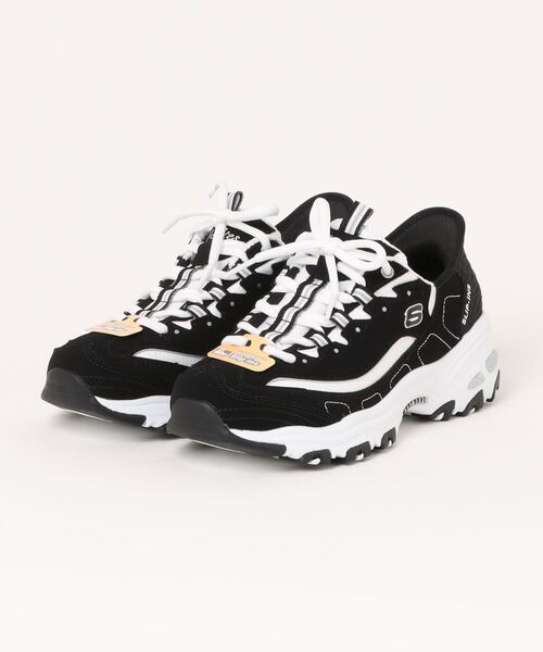 SKECHERS(スケッチャーズ)の「【SKECHERS】スケッチャーズ SLIP-INS:D'LIGHTS - NEW CLASSIC(スリップインズ:ディライツ - ニュー クラシック)レースアップスニーカー 150030(スニーカー・レディース・ブラック×ホワイト・22.5cm/24.5cm/25.0cm/25.5cm/23.5cm/23.0cm/24.0cm)」の1枚目の写真