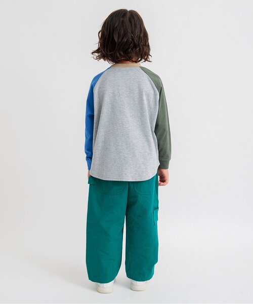 BREEZE(ブリーズ)の「【WEB限定】ラグランTシャツ(Tシャツ/カットソー・キッズ・ブラック/ネイビー/レッド/ターコイズブルー/レインボー・90/100/110/140/150/120/130)」の7枚目の写真