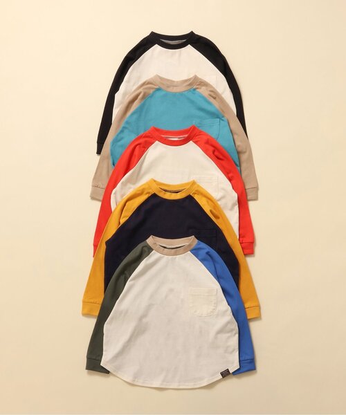BREEZE(ブリーズ)の「【WEB限定】ラグランTシャツ(Tシャツ/カットソー・キッズ・ブラック/ネイビー/レッド/ターコイズブルー/レインボー・90/100/110/140/150/120/130)」の9枚目の写真