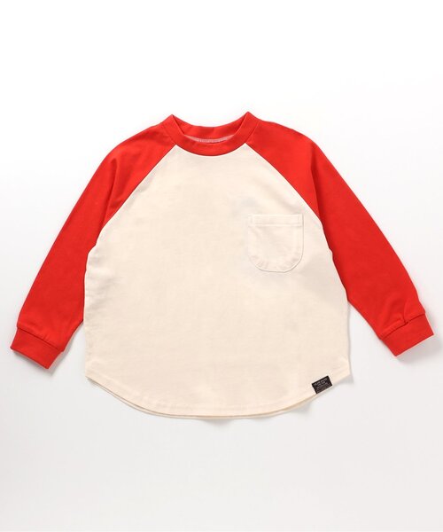 BREEZE(ブリーズ)の「【WEB限定】ラグランTシャツ(Tシャツ/カットソー・キッズ・ブラック/ネイビー/レッド/ターコイズブルー/レインボー・90/100/110/140/150/120/130)」の21枚目の写真