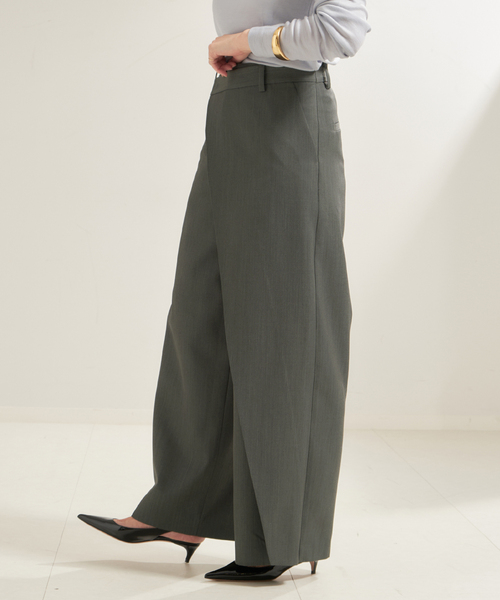新品 Plage R'IAM ギャバジン パンツ スラックス リアム プラージュ