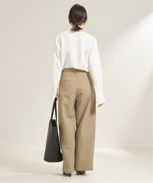 R‘IAM. Riam plage パンツ プリーツ入り R'IAM】WRAP パンツ NEW（スラックス）｜Plage（プラージュ）の