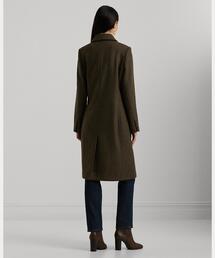 ラルフローレン　リバーシブルロングコート　ヘリンボーン　ブラウン　11号 未使用級 POLO RALPH LAUREN ポロラルフローレン 大きいサイズ