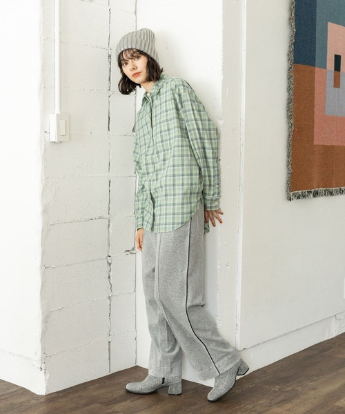 niko and...（ニコアンド）の「ラビットタッチベロアパンツ（その他パンツ・レディース・ラベンダー/モカ/グリーン/ホワイト/グレー/ブラック/アイボリー・MEDIUM/LONG）」の12枚目の写真