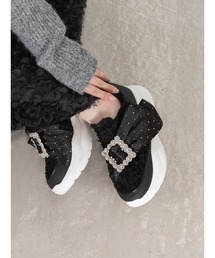 RANDA | ビッグリボンボリュームソールスニーカー(スニーカー)