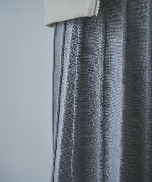 coen（コーエン）の「ラメプリーツニットスカート（スカート・レディース・グレー/ブラック・FREE）」の9枚目の写真