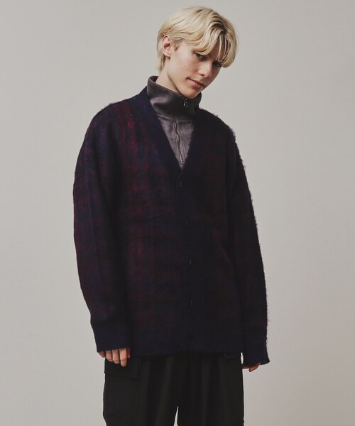 tk.TAKEO KIKUCHI(ティーケータケオキクチ)の「◆【全10色】シャギーカーディガン(カーディガン/ボレロ・メンズ・パープル系2/チャコールグレー/ブルー/ブラウン系その他/ブラック/ブルー系その他4/ライトグレー系2/ネイビー系1/ライトグレー/ダークグリーン系2・03/02/01)」の9枚目の写真