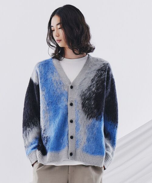 tk.TAKEO KIKUCHI(ティーケータケオキクチ)の「◆【全10色】シャギーカーディガン(カーディガン/ボレロ・メンズ・パープル系2/チャコールグレー/ブルー/ブラウン系その他/ブラック/ブルー系その他4/ライトグレー系2/ネイビー系1/ライトグレー/ダークグリーン系2・03/02/01)」の12枚目の写真