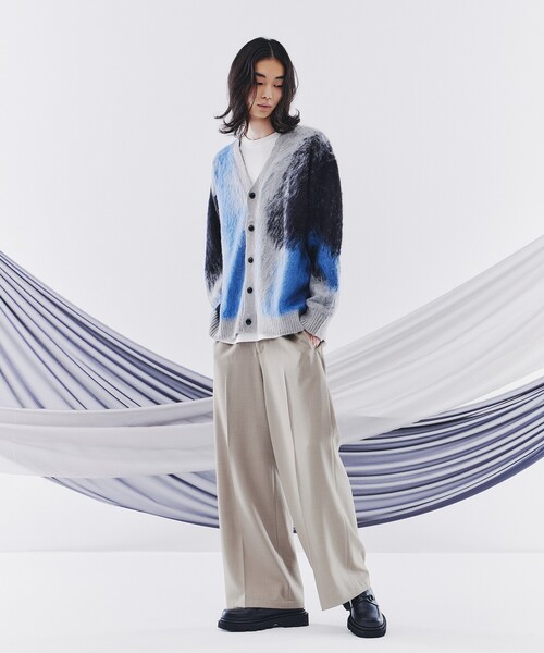 tk.TAKEO KIKUCHI(ティーケータケオキクチ)の「◆【全10色】シャギーカーディガン(カーディガン/ボレロ・メンズ・パープル系2/チャコールグレー/ブルー/ブラウン系その他/ブラック/ブルー系その他4/ライトグレー系2/ネイビー系1/ライトグレー/ダークグリーン系2・03/02/01)」の13枚目の写真