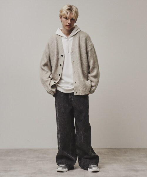 tk.TAKEO KIKUCHI(ティーケータケオキクチ)の「◆【全10色】シャギーカーディガン(カーディガン/ボレロ・メンズ・パープル系2/チャコールグレー/ブルー/ブラウン系その他/ブラック/ブルー系その他4/ライトグレー系2/ネイビー系1/ライトグレー/ダークグリーン系2・03/02/01)」の21枚目の写真