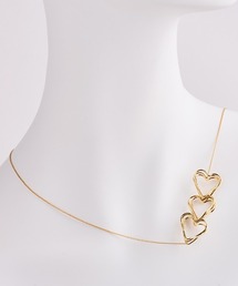 JENNE（ジェンヌ）の「トリプルラインハートネックレス（ネックレス）」