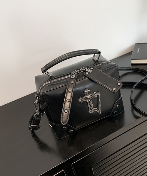 ボックス型 クロスデザイン 2wayショルダーバッグ cula1016