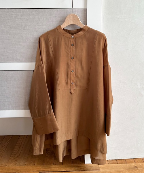 ドゥ アルシーヴ DOUX ARCHIVES バックタックブザムシャツ/ （OFWH） DOUX ARCHIVES｜バックタックブザムブラウス | Rakuten Fashion