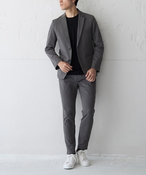 BODY WILD（ボディーワイルド）の「BODY WILD/ボディワイルド スマートダブルニット テーパード ストレッチパンツ（その他パンツ・メンズ・グレー/ネイビー/ブラック/ブラウン・MEDIUM/LARGE/X-LARGE）」の21枚目の写真