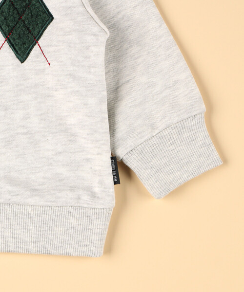 COMME CA ISM（コムサイズム）の「アーガイルモチーフ 長袖トレーナー(ベビーサイズ)（その他ベビー用品・キッズ・ネイビー/オートミール/ブラック・80-90cm/90-100cm）」の10枚目の写真