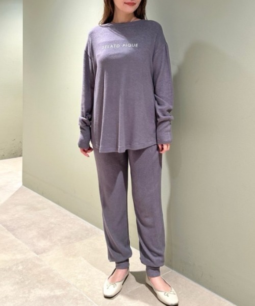 gelato pique（ジェラートピケ）の「スノーロゴロングパンツ（ルーム