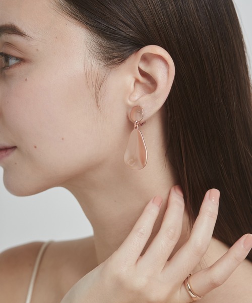 ciite'(シーテ)の「ヘンケイプレート イヤリング (両耳用)(イヤリング・レディース・シルバー/ゴールド/ピンクゴールド・FREE)」の6枚目の写真