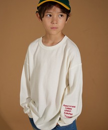 PAIRMANON STREET | 【PAIRMANON STREET】アソート プリント ボーダー 刺繍 ワッフル ロンT(Tシャツ/カットソー)