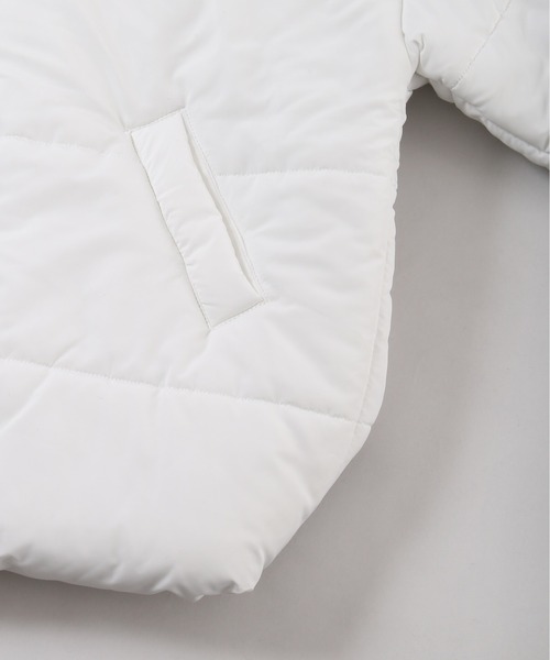 PHILLY（フィリー）の「【PHILLY】フリルフードフェイクダウンジャケット（ブルゾン・レディース・ブラック/ホワイト・FREE）」の20枚目の写真