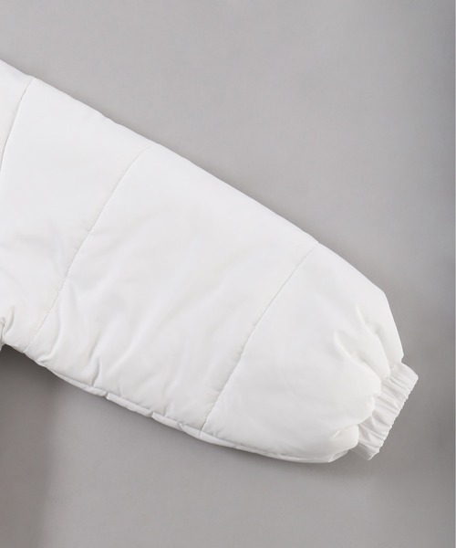 PHILLY（フィリー）の「【PHILLY】フリルフードフェイクダウンジャケット（ブルゾン・レディース・ブラック/ホワイト・FREE）」の21枚目の写真