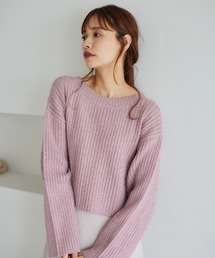mysty woman | ラメスパンコール2WAYプルオーバー 246386(ニット/セーター)