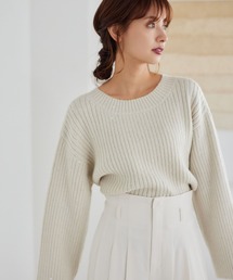 mysty woman | ラメスパンコール2WAYプルオーバー　246386(ニット/セーター)