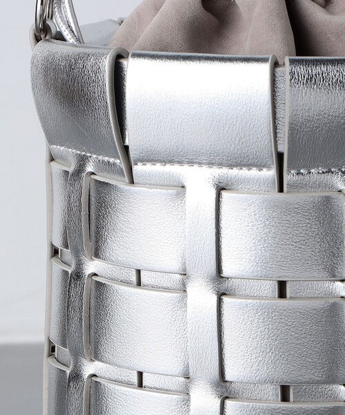 UNITED ARROWS(ユナイテッドアローズ)の「パネル バゲットバッグ(ハンドバッグ・レディース・シルバー/ブラック・FREE)」の10枚目の写真