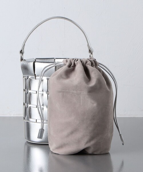UNITED ARROWS(ユナイテッドアローズ)の「パネル バゲットバッグ(ハンドバッグ・レディース・シルバー/ブラック・FREE)」の9枚目の写真