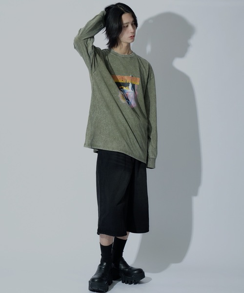 WONDER OF WANDER（ワンダーオブワンダー）の「Graphic L/S TEE B（Tシャツ/カットソー・メンズ・グリーン/ブラック・M/XL/L）」の18枚目の写真