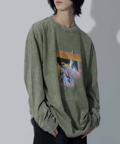 WONDER OF WANDER（ワンダーオブワンダー）の「Graphic L/S TEE B（Tシャツ/カットソー・メンズ・グリーン/ブラック・M/XL/L）」の10枚目の写真