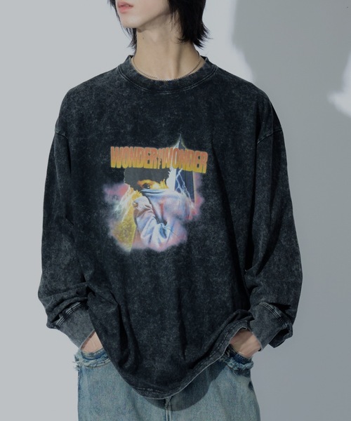 WONDER OF WANDER（ワンダーオブワンダー）の「Graphic L/S TEE B（Tシャツ/カットソー・メンズ・グリーン/ブラック・M/XL/L）」の16枚目の写真