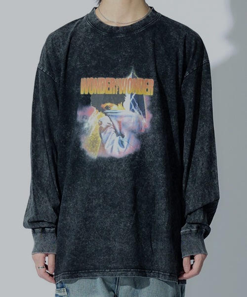 WONDER OF WANDER（ワンダーオブワンダー）の「Graphic L/S TEE B（Tシャツ/カットソー・メンズ・グリーン/ブラック・M/XL/L）」の17枚目の写真