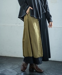 アシンメトリー切替スカート