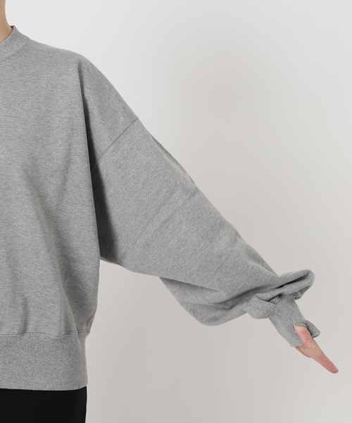 ヴェルメイユパーイエナ シルケットコットンsweat フィンガーホール グレー シルケットコットンsweat（スウェット）｜VERMEIL par iena