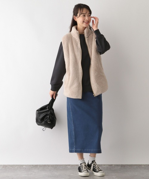 GLOBAL WORK Smile Seed Store(グローバルワーク スマイルシードストア)の「デニム起毛Iラインスカート/116000(スカート・レディース・ライトブルー/アイボリー/ブルー/ブラック・MEDIUM/LARGE/SMALL/X-LARGE)」の19枚目の写真
