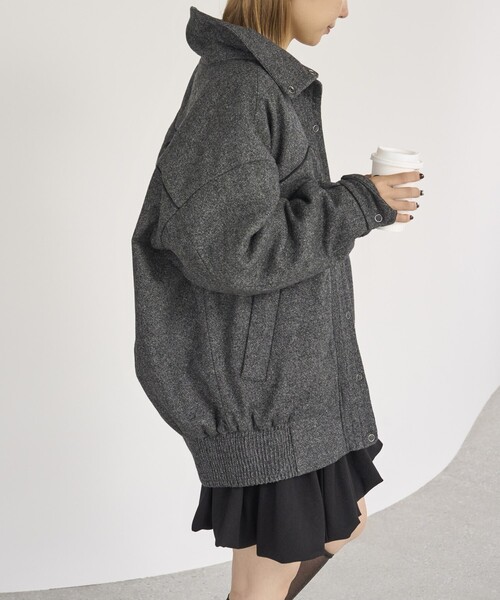 Firsthand(ファーストハンド)の「Firsthand/ファーストハンド ストックファブリック中綿ブルゾン(ブルゾン・レディース・グレー/チャコールグレー・S/M)」の10枚目の写真