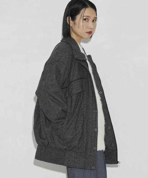 Firsthand(ファーストハンド)の「Firsthand/ファーストハンド ストックファブリック中綿ブルゾン(ブルゾン・レディース・グレー/チャコールグレー・S/M)」の13枚目の写真