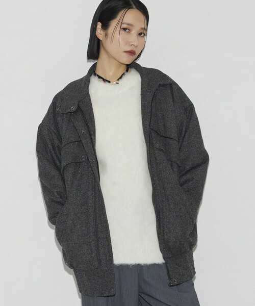 Firsthand(ファーストハンド)の「Firsthand/ファーストハンド ストックファブリック中綿ブルゾン(ブルゾン・レディース・グレー/チャコールグレー・S/M)」の14枚目の写真