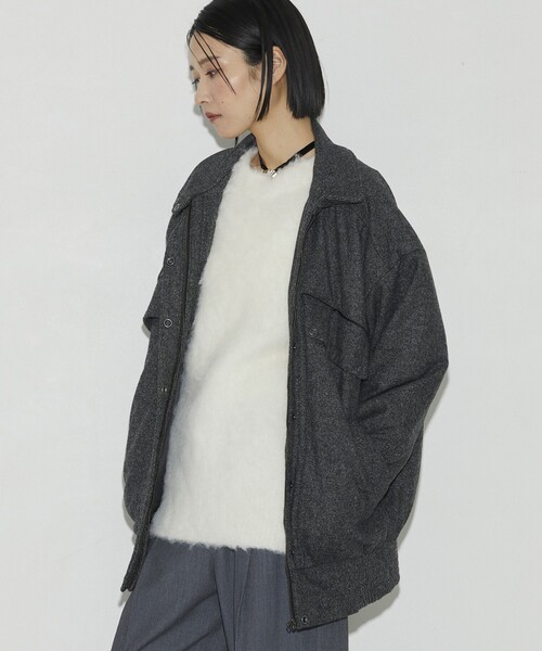 Firsthand(ファーストハンド)の「Firsthand/ファーストハンド ストックファブリック中綿ブルゾン(ブルゾン・レディース・グレー/チャコールグレー・S/M)」の16枚目の写真