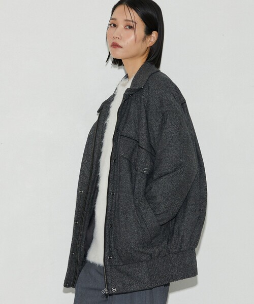 Firsthand(ファーストハンド)の「Firsthand/ファーストハンド ストックファブリック中綿ブルゾン(ブルゾン・レディース・グレー/チャコールグレー・S/M)」の6枚目の写真