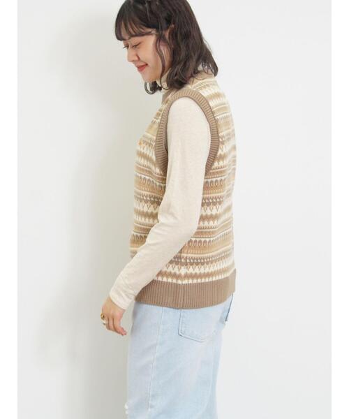 KELTY（ケルティ）の「【KELTY×Samansa Mos2】ジャカードニットベスト